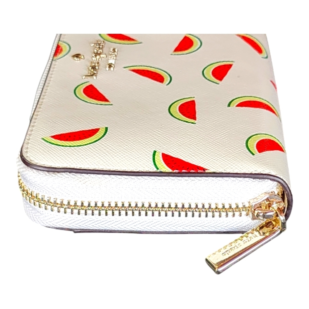 Kate Spade Staci Watermelon Party Large Continental Zip Wallet NWT - Picture 7 of 14